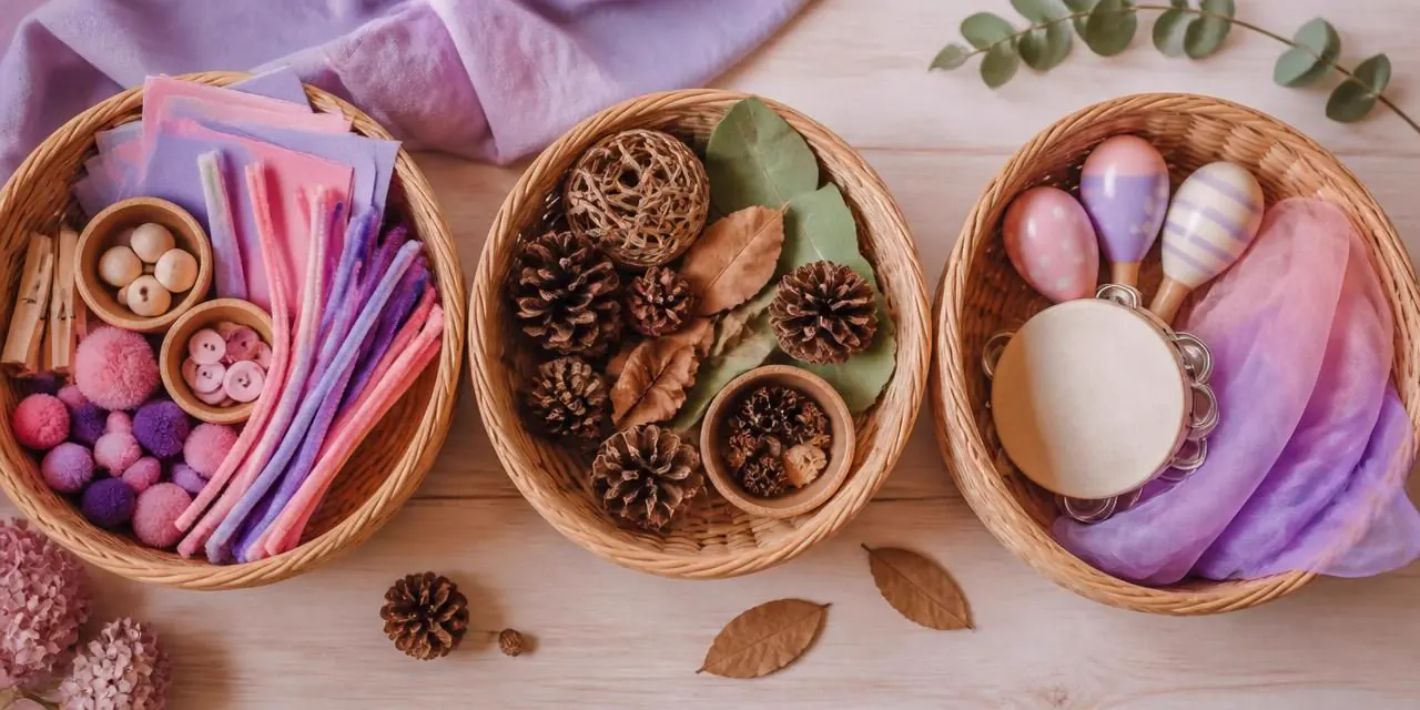A ready-to-play activity basket for a creative morning